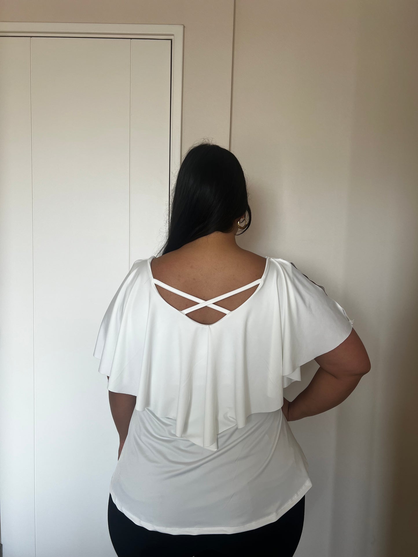 Blusa DISIMULA LA GUATITA DELALTAL. vuelo liso
