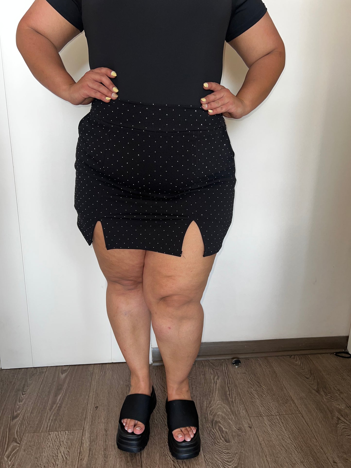 Falda short Brillitos