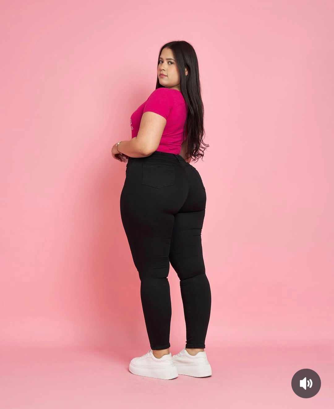 Jeans Skiny negro Trenzado