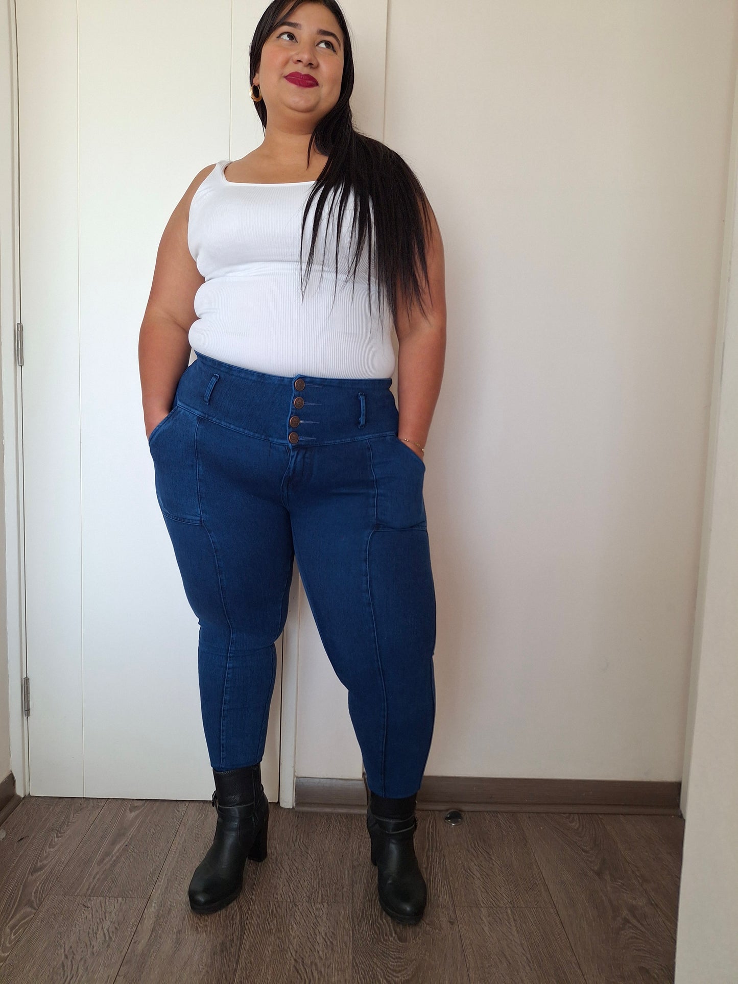 Jeans Fajero con Bolsillos Talla M y L