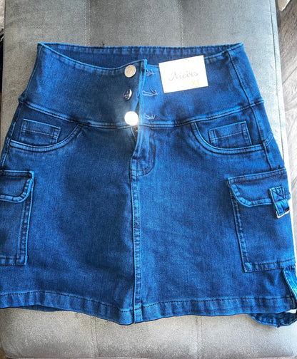 Falda short cargo Fajera     XL XXL