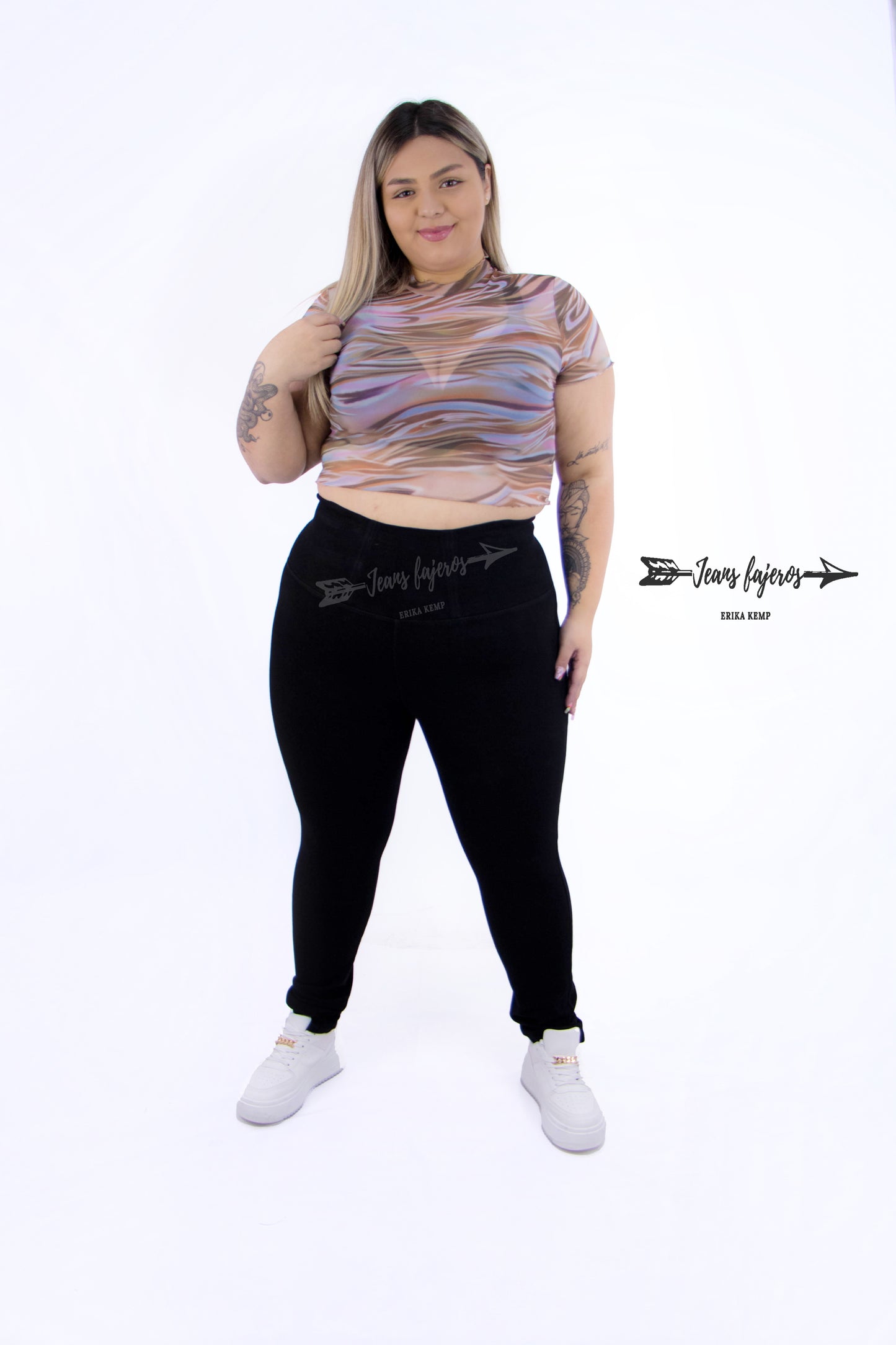 Jeans Fajero sin Botones Pitillo