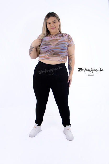 Jeans Fajero sin Botones Pitillo