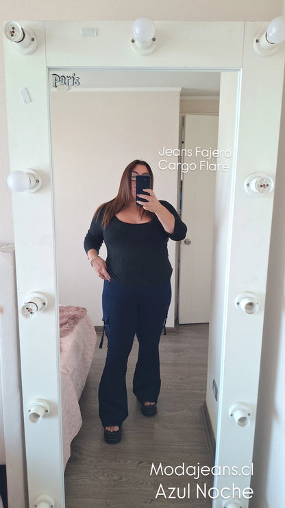 Jeans Fajero Flare carg Talla  L (44 48)