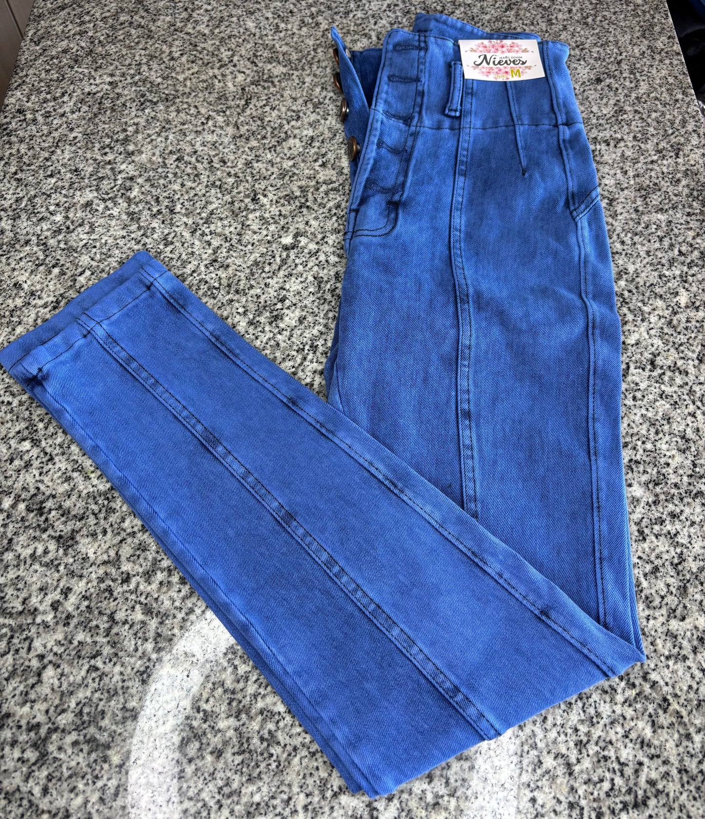 JEANS FAJERO: EFECTO LIPO control de abdomen. Talla L