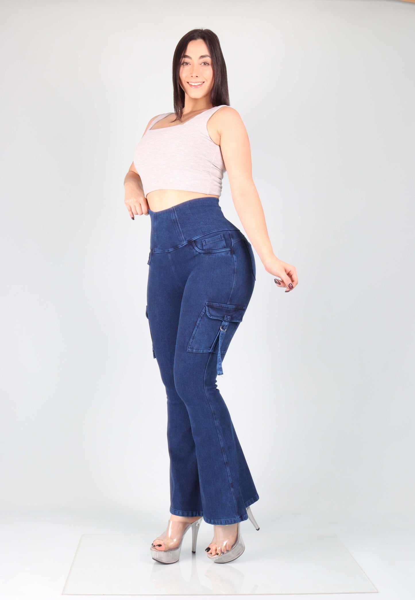 Jeans Fajero Flare carg Talla  L (44 48)