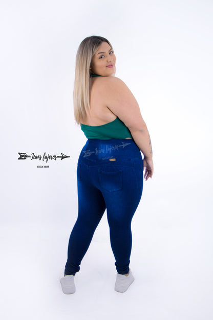 Jeans Fajero sin Botones Pitillo