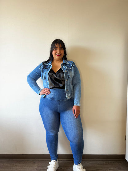 Jeans Fajero sin Botones Pitillo