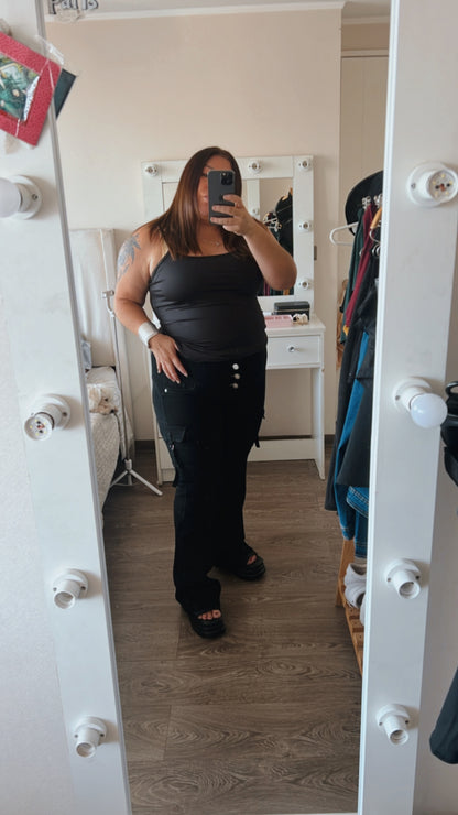 Jeans Fajero Flare CARGO CON BOTONES
