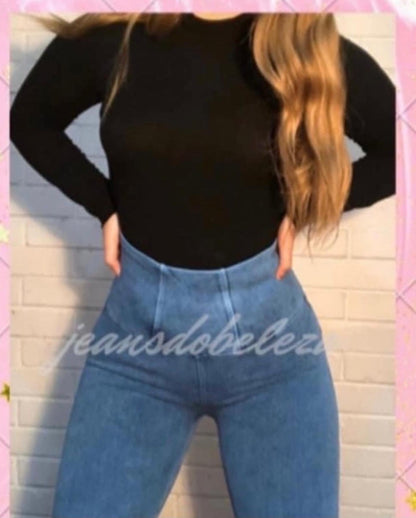 Jeans Fajero sin Botones Pitillo