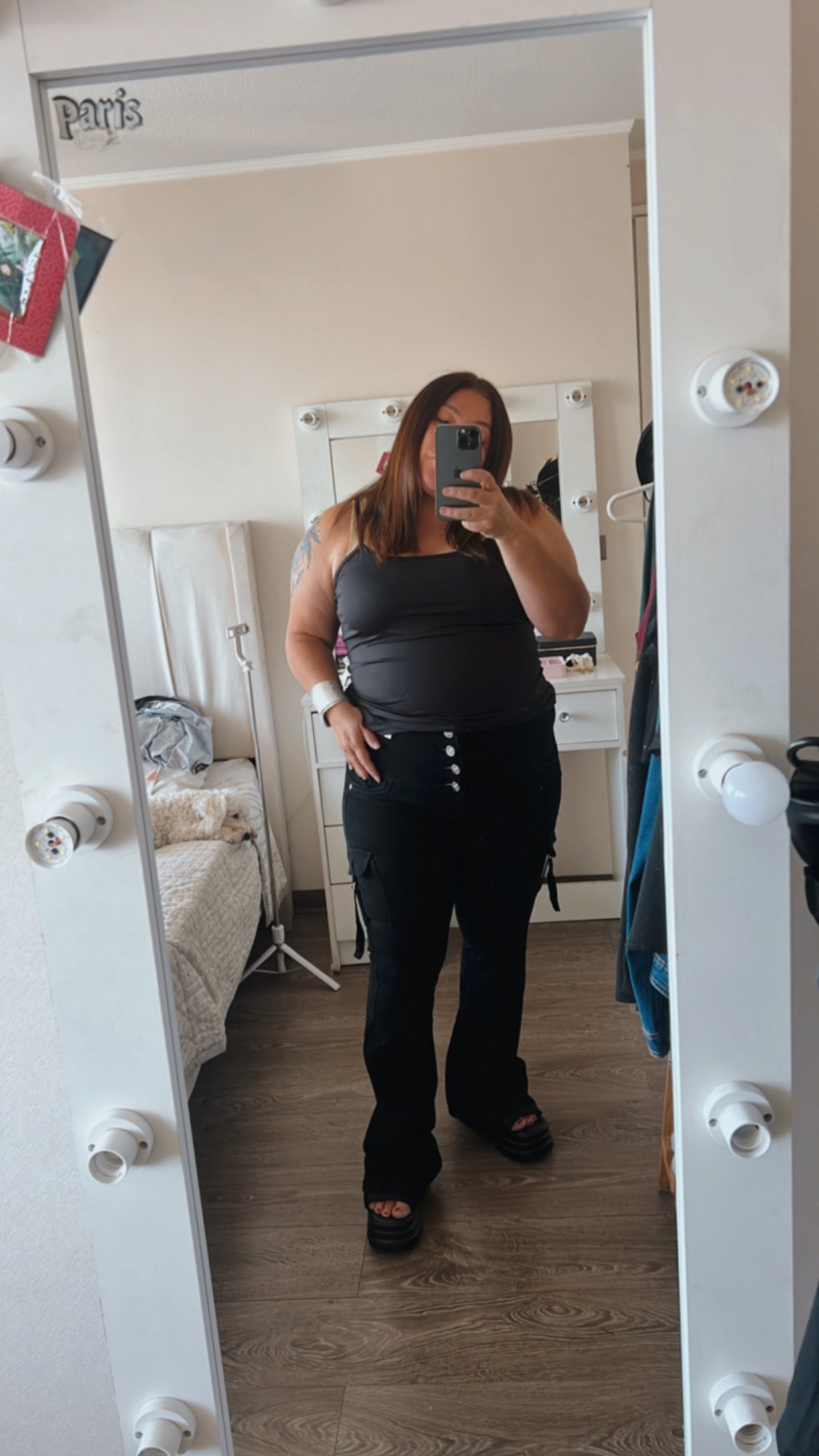 Jeans Fajero Flare CARGO CON BOTONES