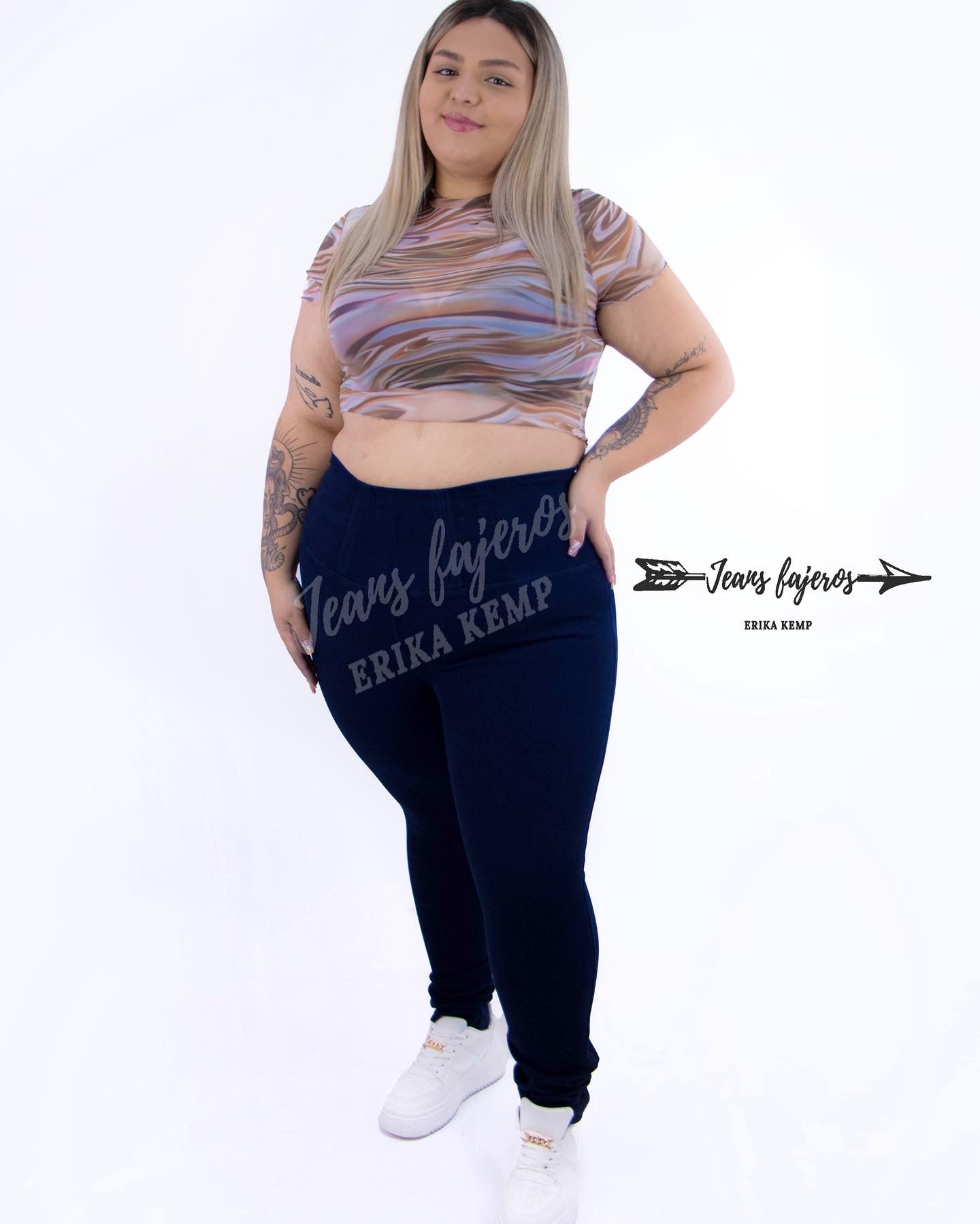 Jeans Fajero sin Botones Pitillo