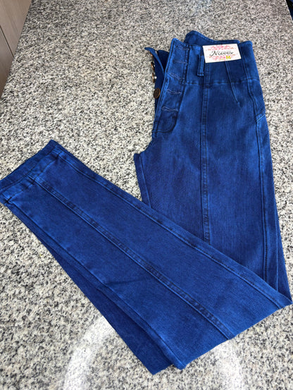 JEANS FAJERO: EFECTO LIPO control de abdomen. Talla L