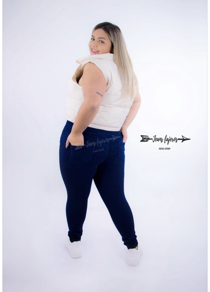 Jeans fajero pitillo cinco botones