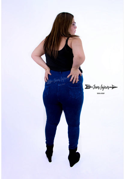 Jeans fajero pitillo cinco botones