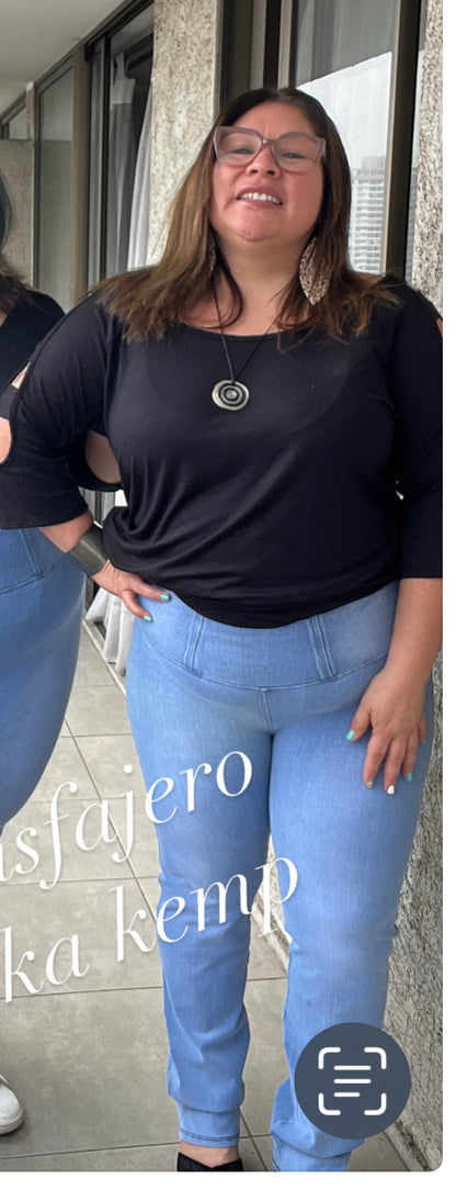 JEANS FAJERO VIRAL: RECTO  SIN BOTONES Talla L  XL XXL(44 hasta la 58)