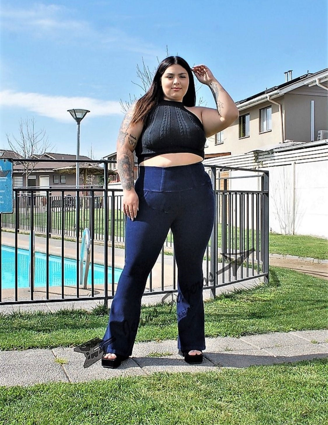 JEANS FAJERO: PANTS FLARE