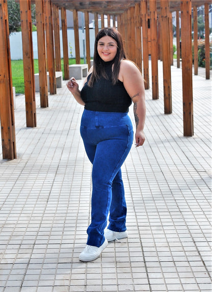 JEANS FAJERO VIRAL: RECTO  SIN BOTONES Talla L  XL XXL(44 hasta la 58)