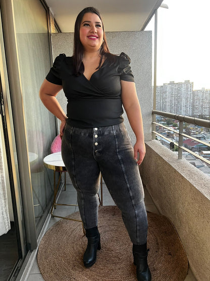 JEANS FAJERO: EFECTO LIPO control de abdomen. Talla L