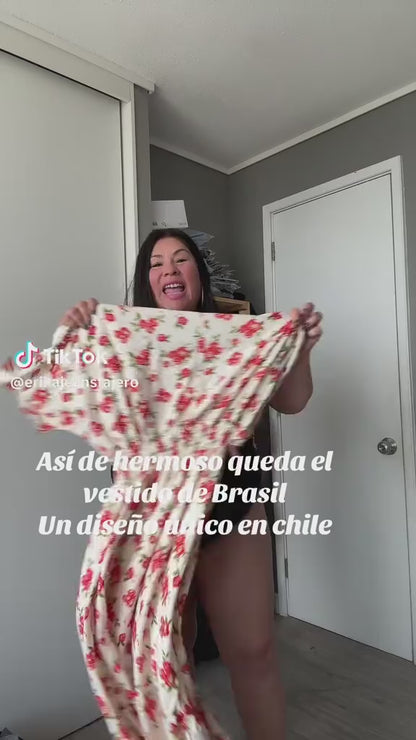 Vestido Extralinda de Brasil diseño unico.