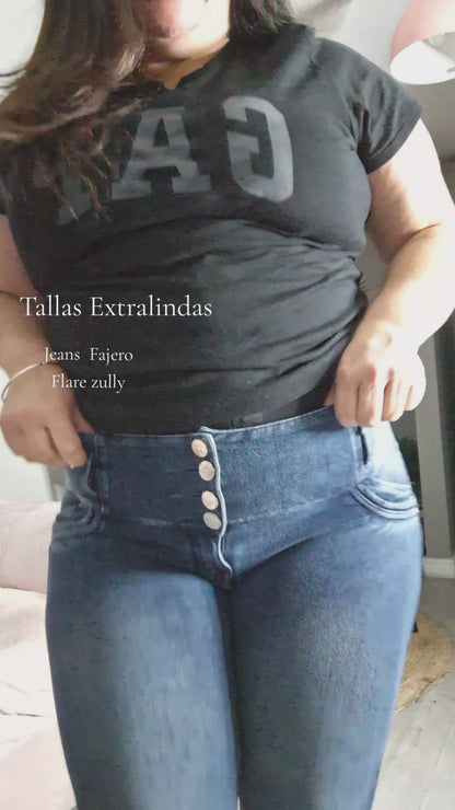 Jeans Fajero Flare Zully.