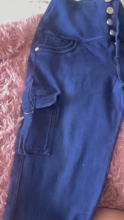 Jeans Fajero Flare CARGO CON BOTONES
