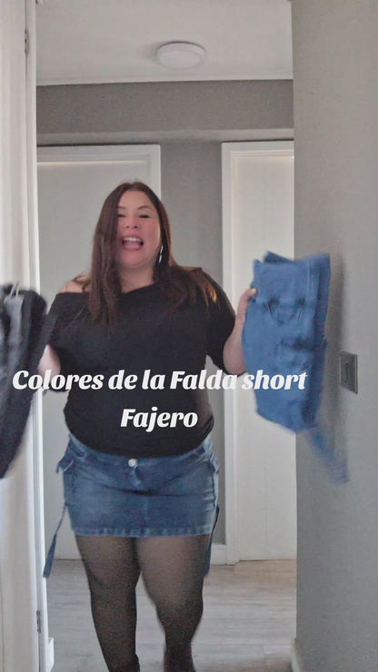 Falda short cargo Fajera     XL XXL