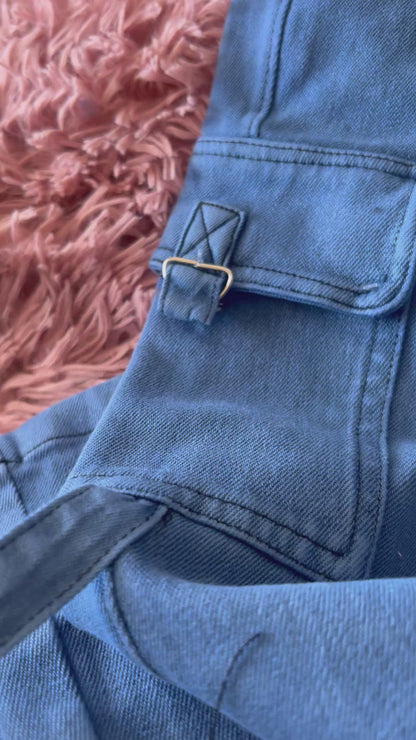 Jeans Fajero Flare CARGO CON BOTONES