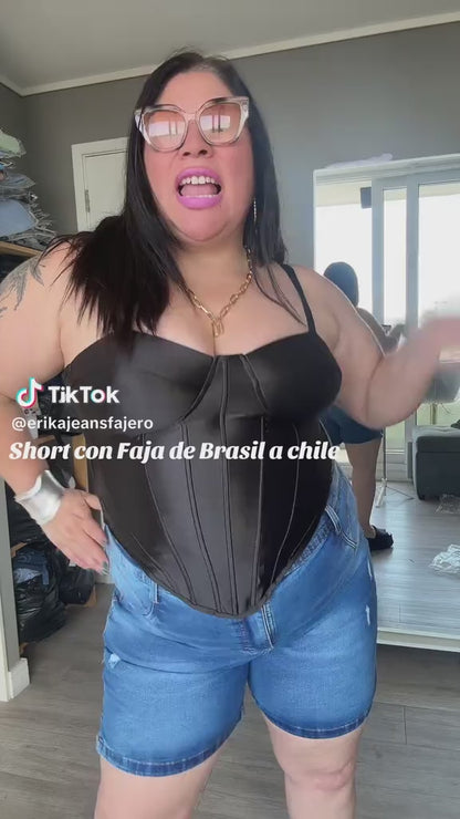 Short super lipo Brasil.  Con Faja.