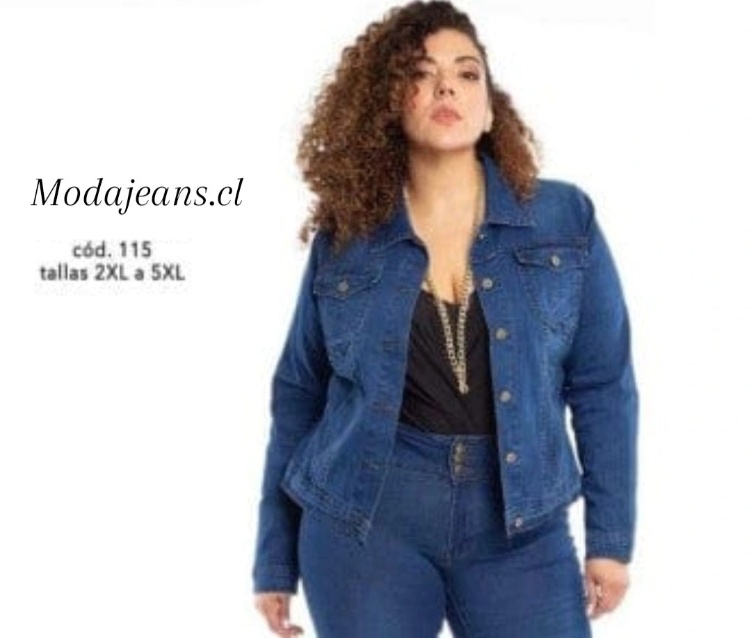 Chaqueta Mezclilla azul noche