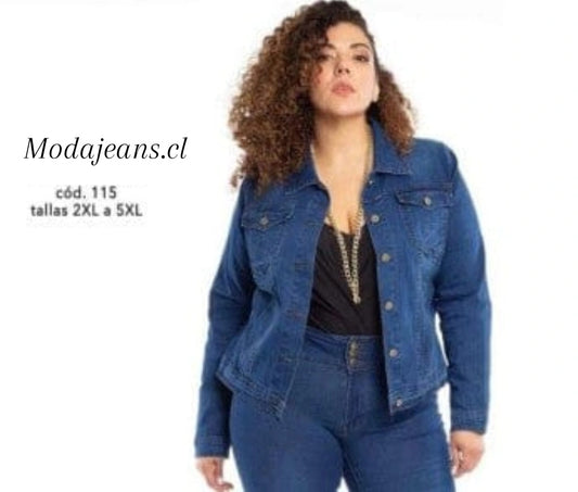 Chaqueta Mezclilla azul noche XXL
