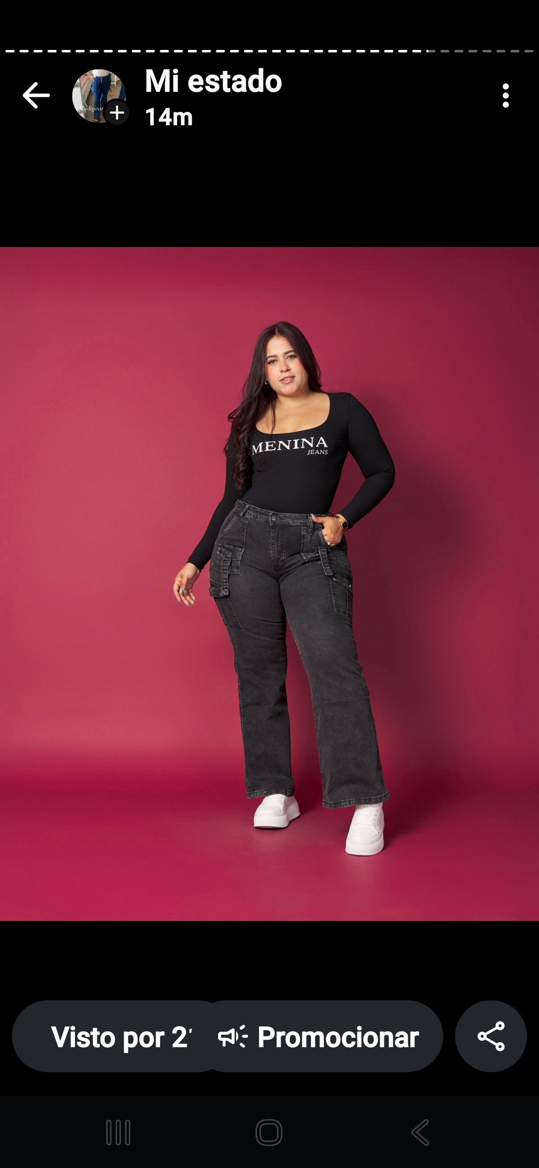 Jeans Cargo Grafito 1105