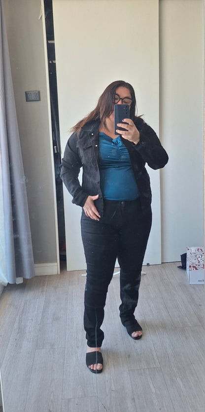 Jeans Negro Básico j783. Extralindas.