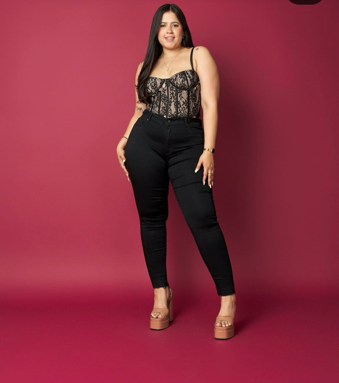 Skiny jeans negro  Modelo MMB2006-3.talla 50 52 54