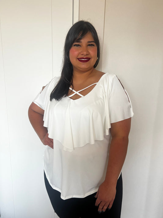 Blusa vuelo liso XXL
