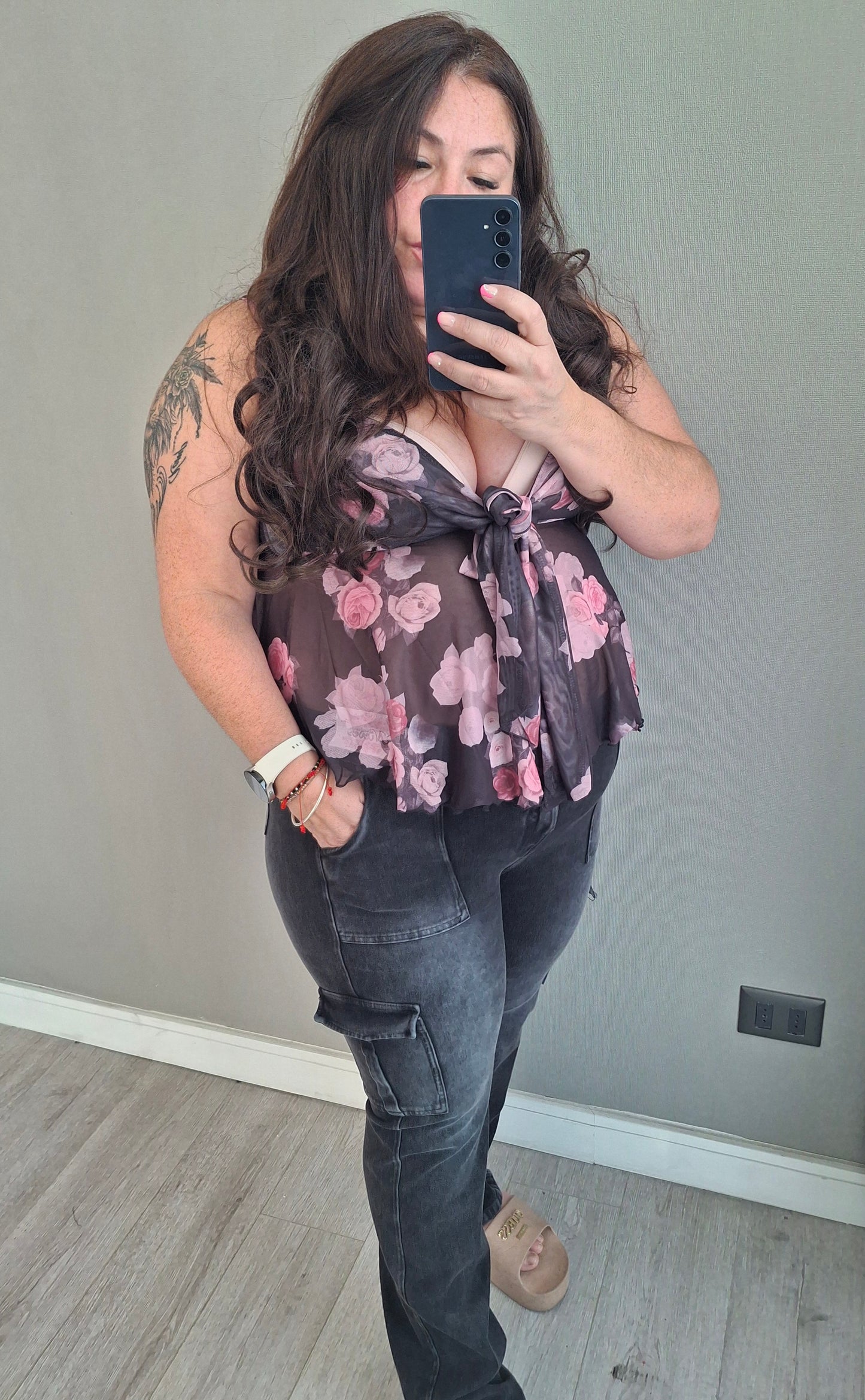 JEANS FAJERO: CARGO RECTO CON BOTONES Talla