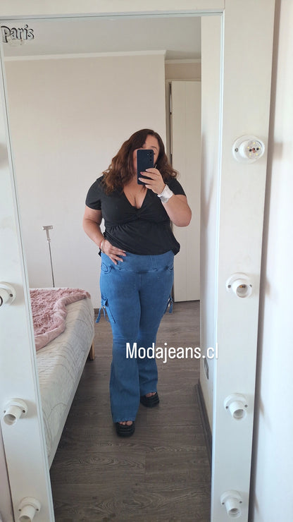 Jeans Fajero Flare carg Talla  L (44 48)