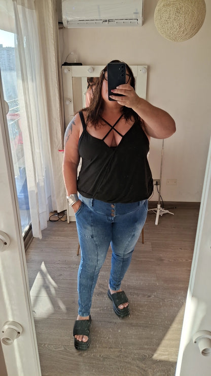 Jeans Fajero con Bolsillos Talla M y L