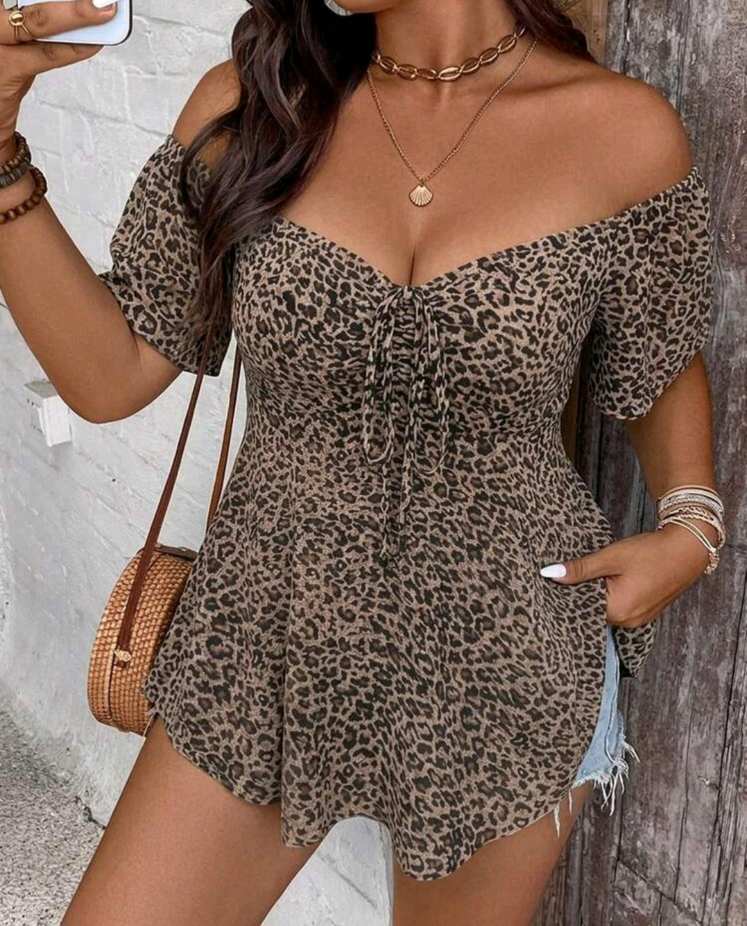 Blusa hombros descubierto XXL