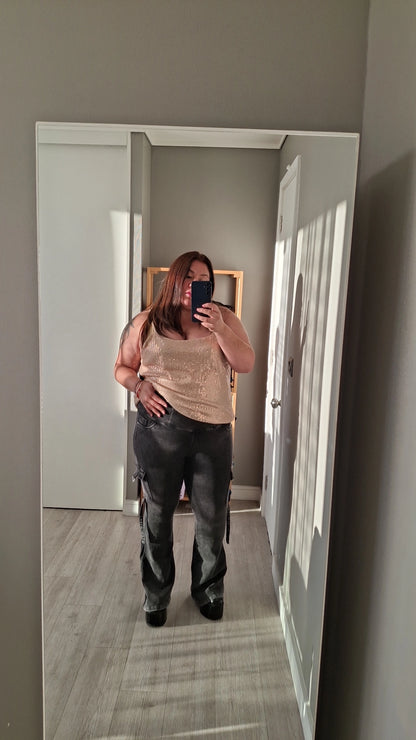 Flare cargo sin Botones            XL XXL
