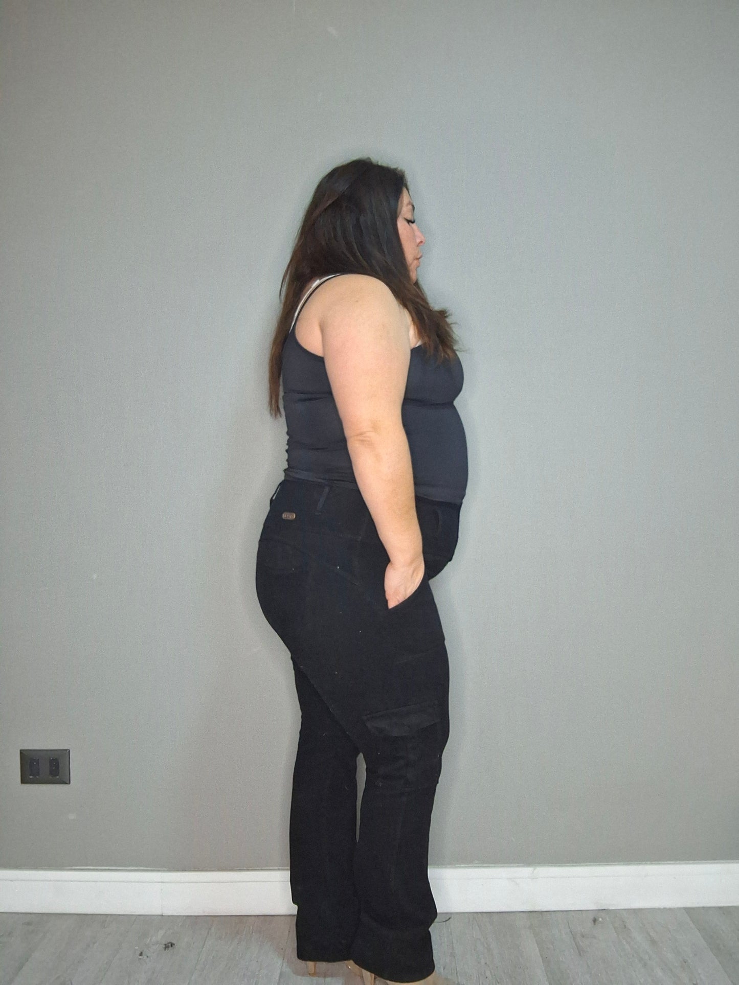 jeans Fajero Cargo recto   Control adbomen   (AMANDA)