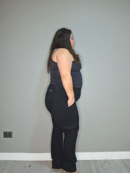 jeans Fajero Cargo recto   Control adbomen   (AMANDA)