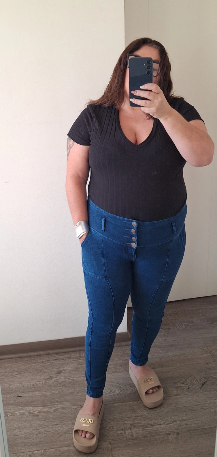 Jeans Fajero con Bolsillos Talla M y L