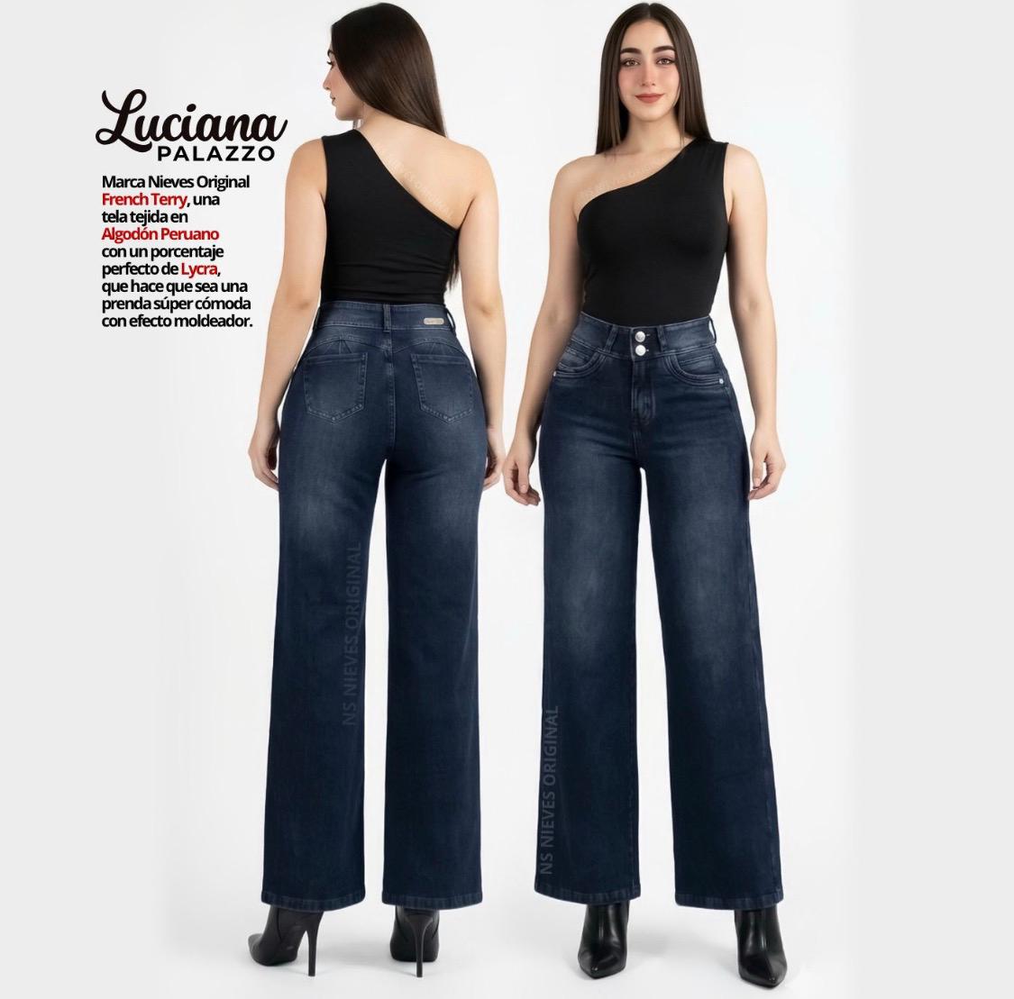 Jeans fajero Palazo Luciana talla xl menta