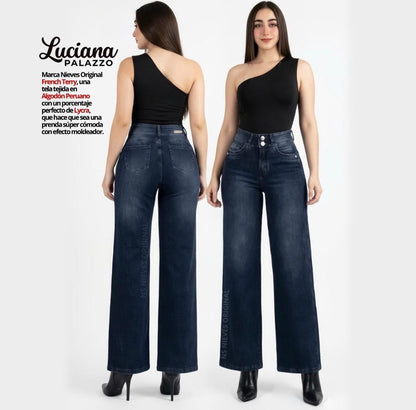 Jeans fajero Palazo Luciana talla xl menta