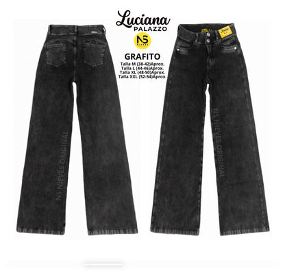 Jeans fajero Palazo Luciana talla xl menta