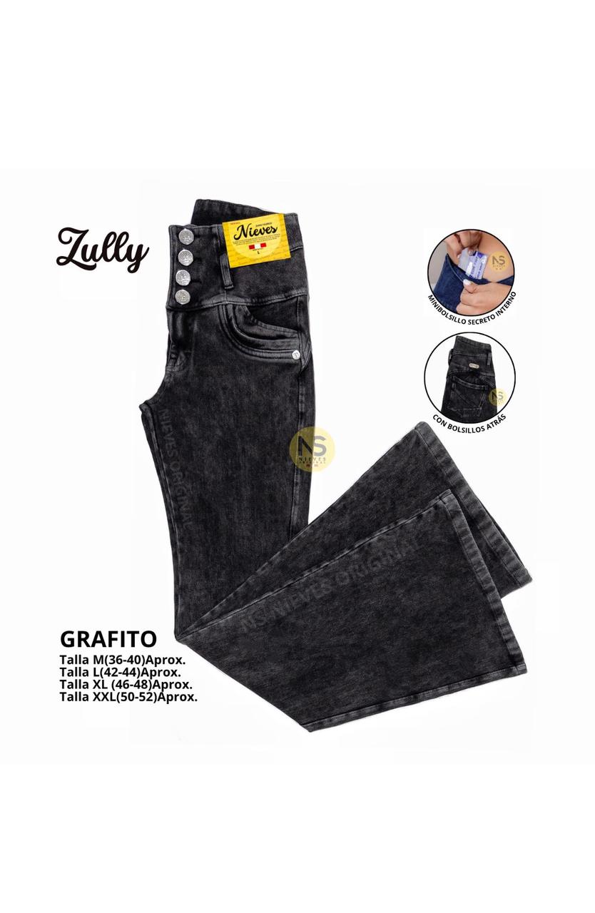 Jeans Fajero Flare con Botones Zully.