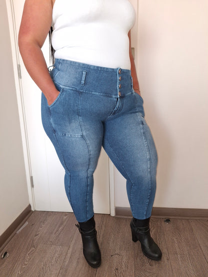Jeans Fajero con Bolsillos Talla M y L