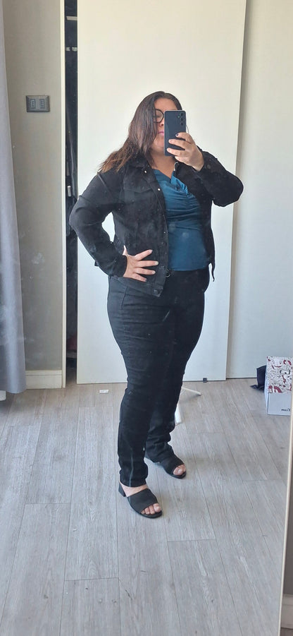 Jeans Negro Básico j783. Extralindas.