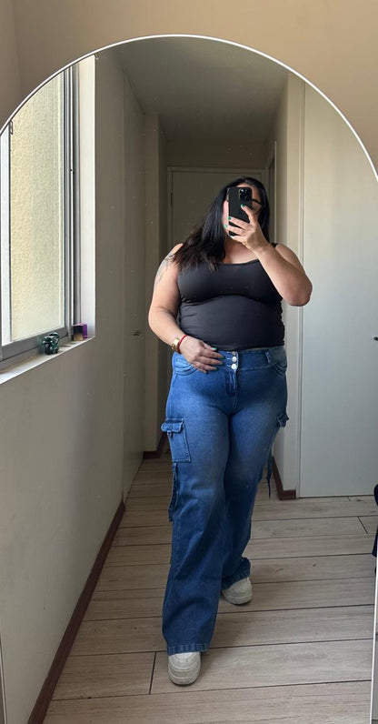 Jeans Fajero  wide leg cargo